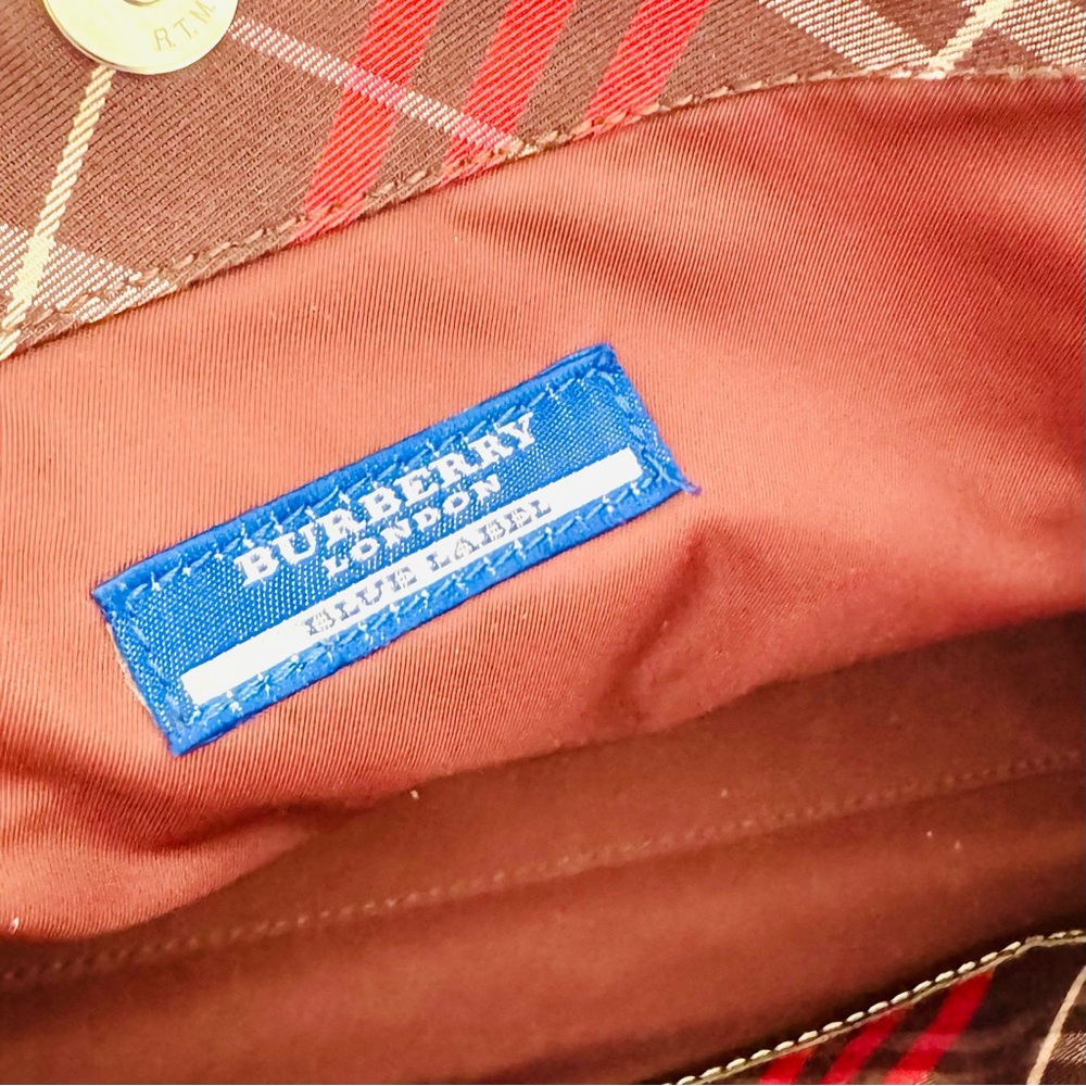 Burberry Blue Label Pink Canvas Tote Bag - Picture 15 of 17